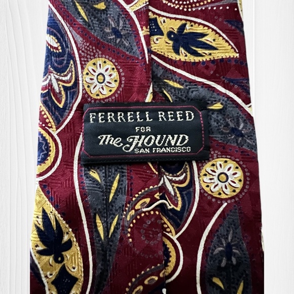 FERRELL REED Men’s Silk Men’s Tie - Picture 5 of 7